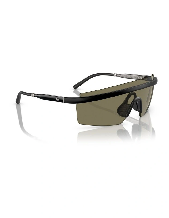 Oliver Peoples R-4 Injected Sunglasses in Black image 5