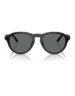 Oliver Peoples R-8 Injected Polarised Sunglasses in Black