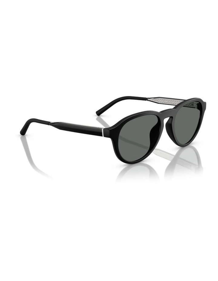 Oliver Peoples R-8 Injected Polarised Sunglasses in Black image 2