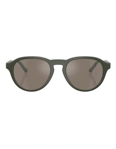 Oliver Peoples R-8 Injected Sunglasses in Green