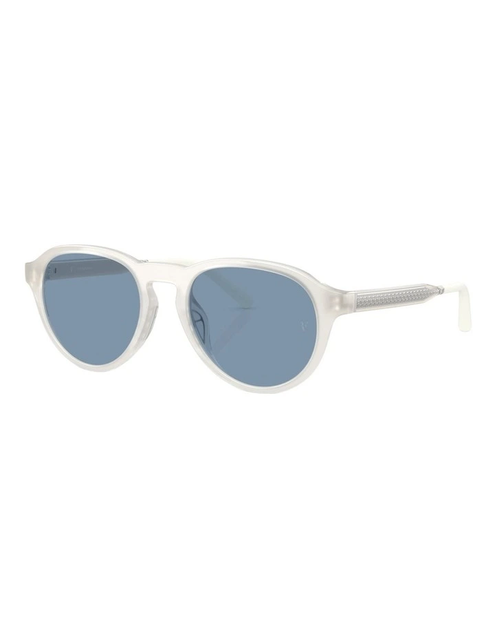 Oliver Peoples R-8 Injected Sunglasses in White image 1