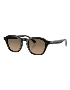 Oliver Peoples Eyles Acetate Polarised Sunglasses in Black