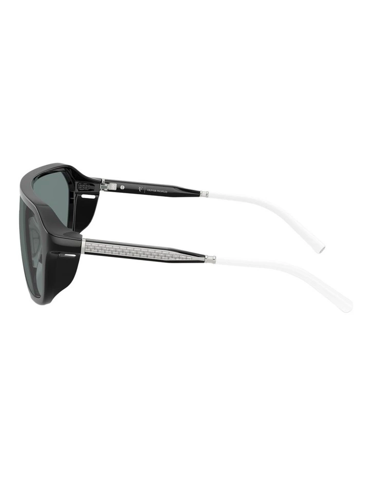 Oliver Peoples R-12 Injected Sunglasses in Black image 2