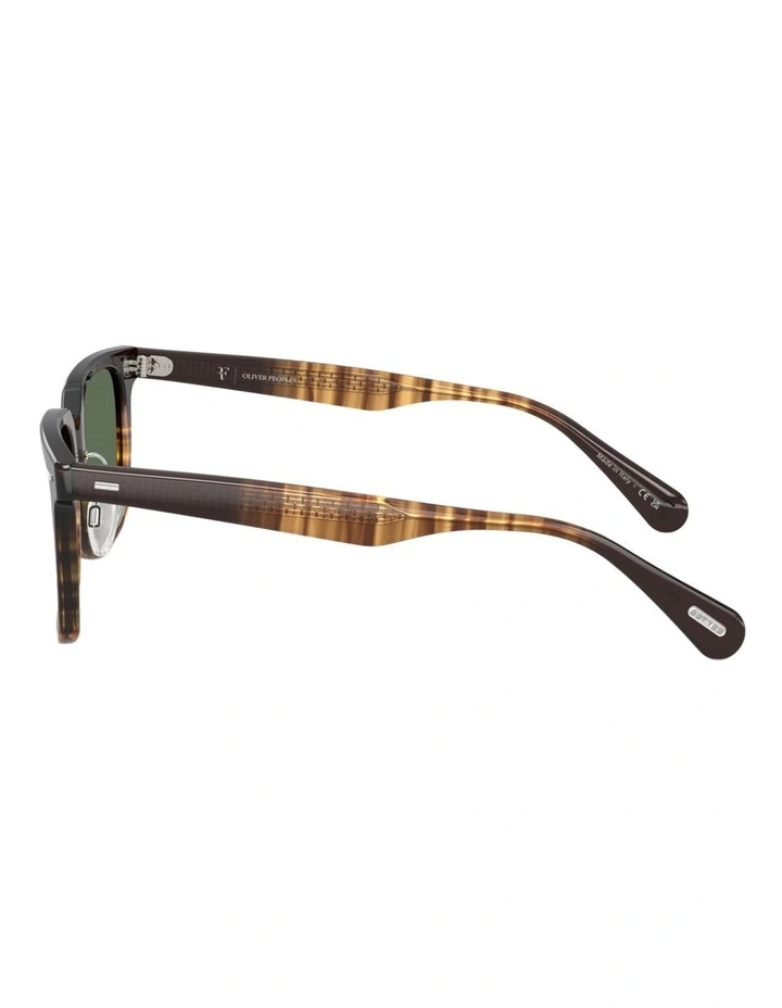 Oliver Peoples Mr. Federer II Acetate Polarised Sunglasses in Brown image 2
