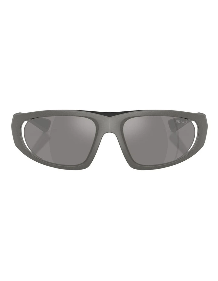 Prada Linea Rossa Injected Sunglasses in Grey image 1