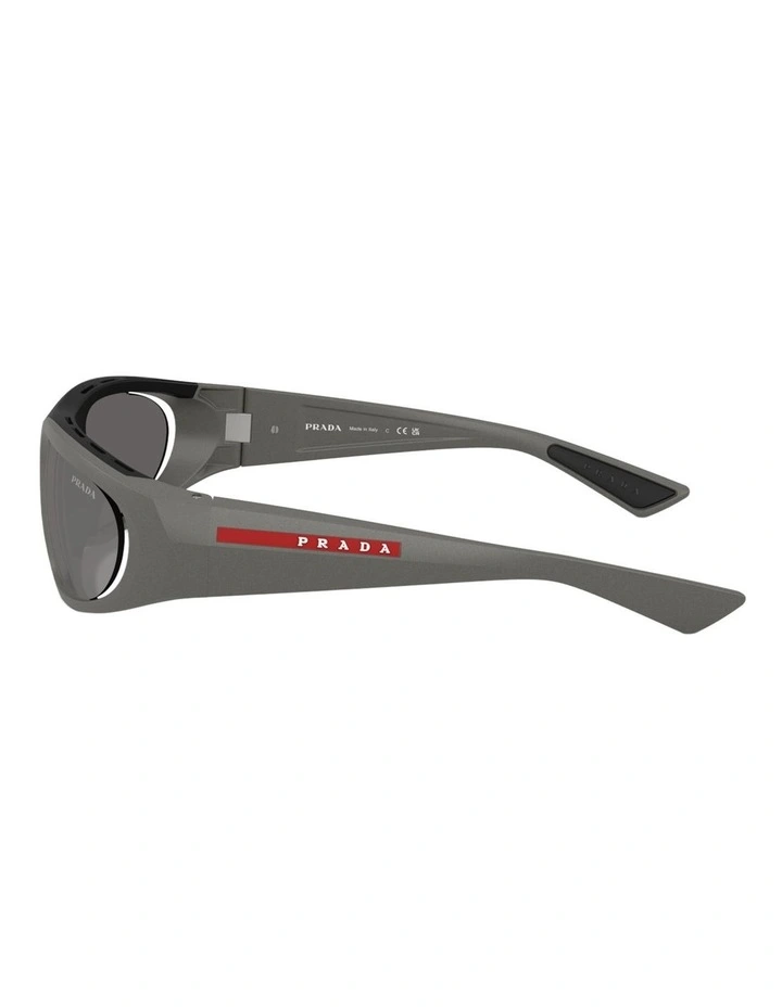 Prada Linea Rossa Injected Sunglasses in Grey image 2