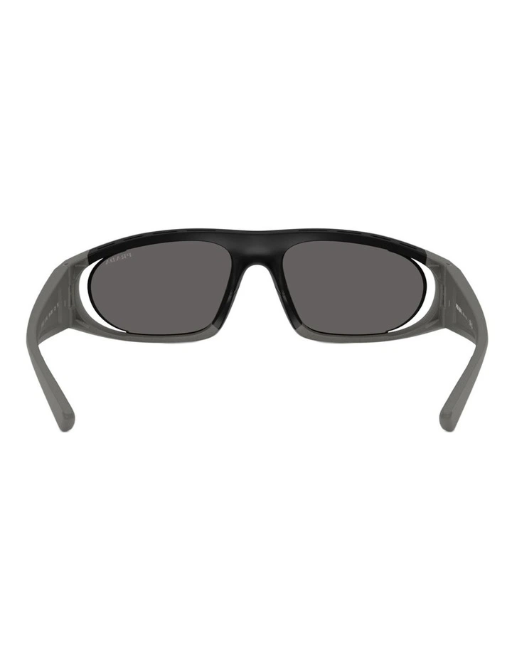 Prada Linea Rossa Injected Sunglasses in Grey image 3