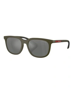 Prada Linea Rossa Injected Sunglasses in Green