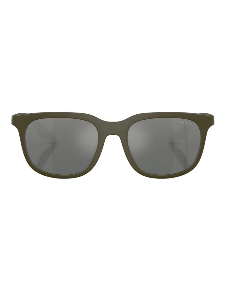 Prada Linea Rossa Injected Sunglasses in Green image 2