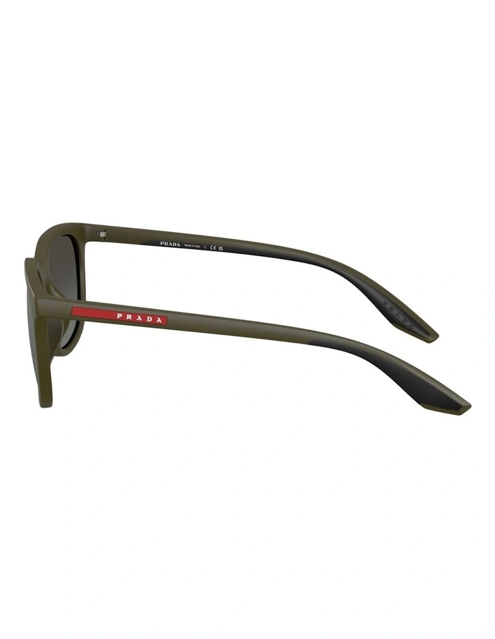 Prada Linea Rossa Injected Sunglasses in Green image 3