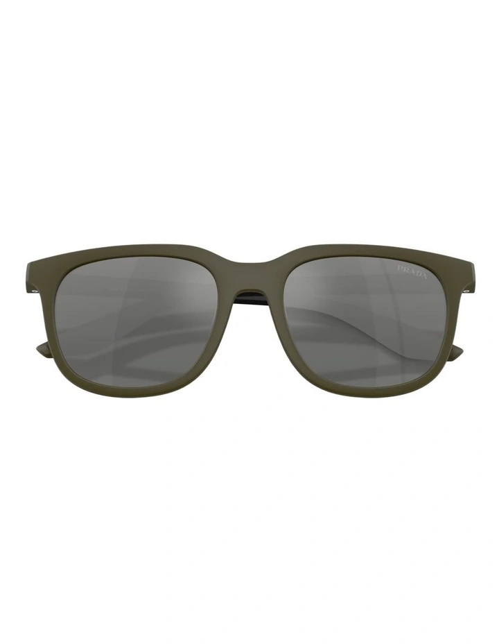 Prada Linea Rossa Injected Sunglasses in Green image 4