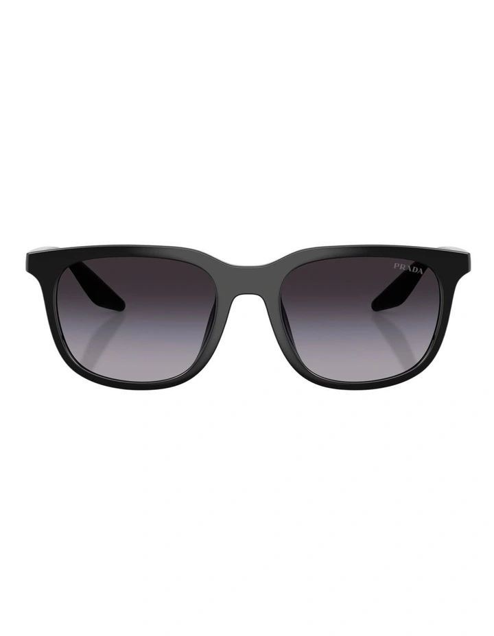 Prada Linea Rossa Injected Sunglasses in Black image 2