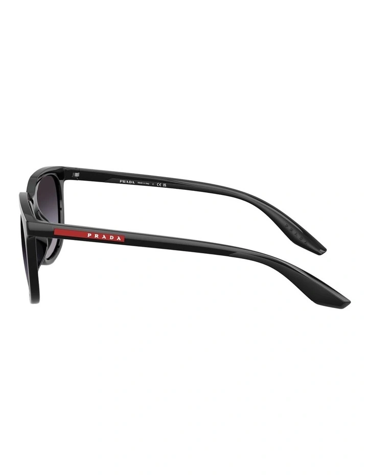 Prada Linea Rossa Injected Sunglasses in Black image 3
