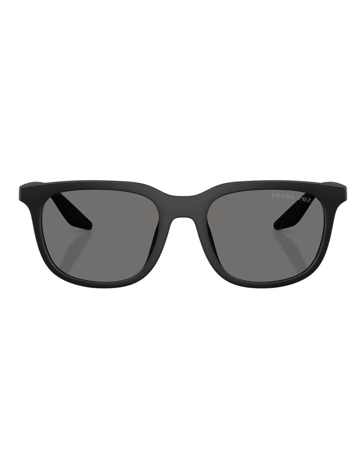Prada Linea Rossa Injected Polarised Sunglasses in Black image 2