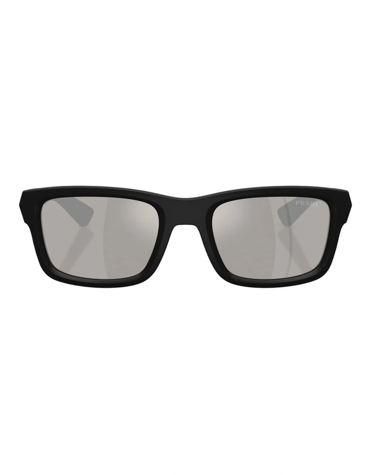 Prada Linea Rossa Injected Sunglasses in Black image 2