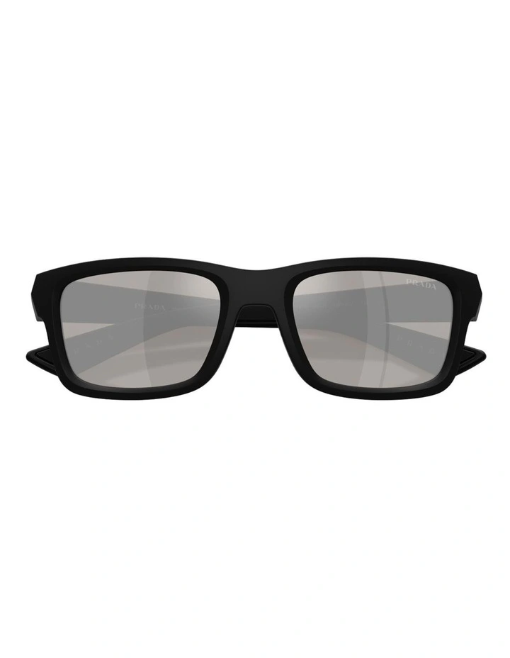 Prada Linea Rossa Injected Sunglasses in Black image 4