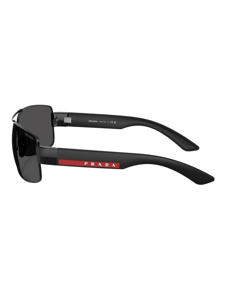 Prada Linea Rossa Metal Sunglasses in Black image 3