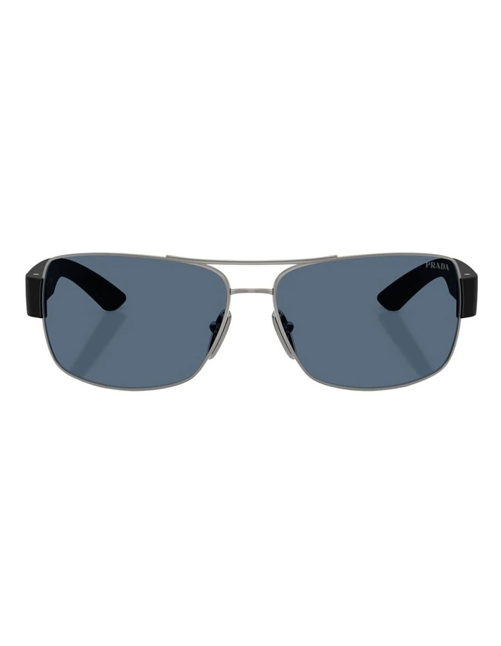 Prada Linea Rossa Metal Sunglasses in Grey image 2