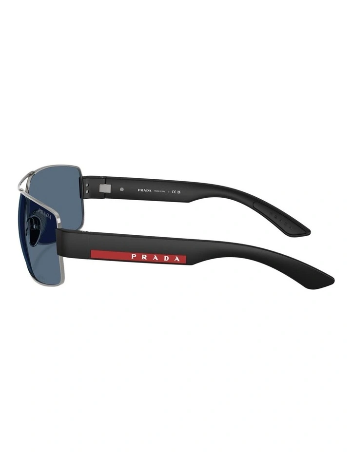 Prada Linea Rossa Metal Sunglasses in Grey image 3