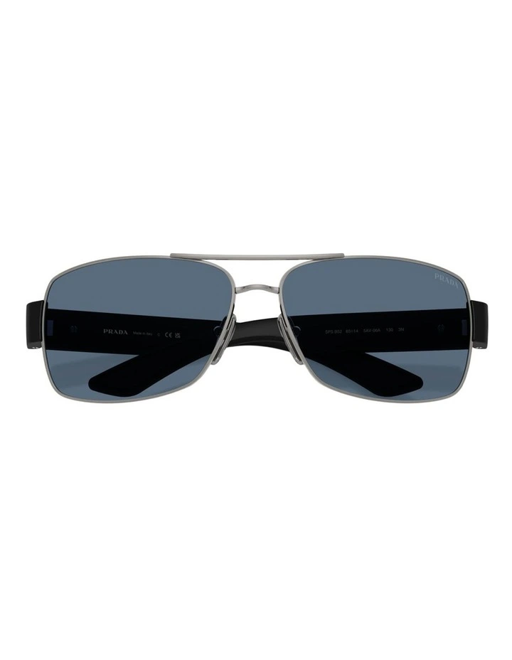 Prada Linea Rossa Metal Sunglasses in Grey image 4