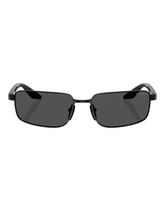 Prada Linea Rossa Metal Sunglasses in Black