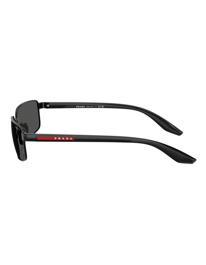 Prada Linea Rossa  Metal Sunglasses in Black image 2