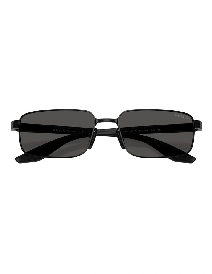 Prada Linea Rossa  Metal Sunglasses in Black image 3