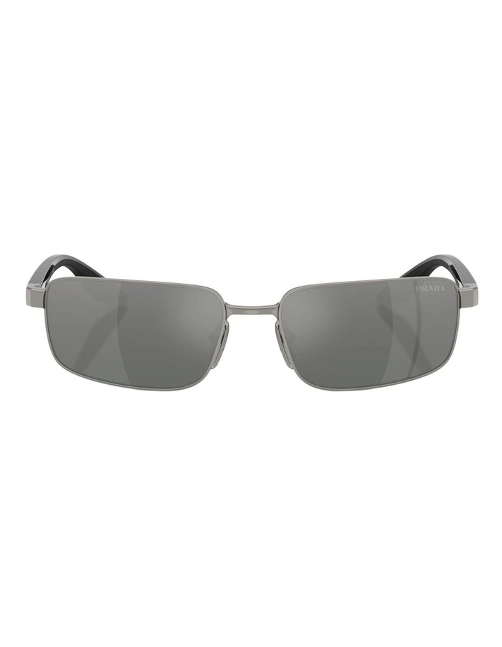 Prada Linea Rossa Metal Sunglasses in Grey image 2