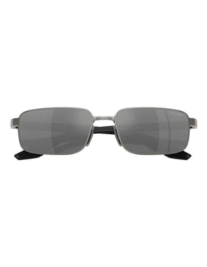 Prada Linea Rossa Metal Sunglasses in Grey image 4