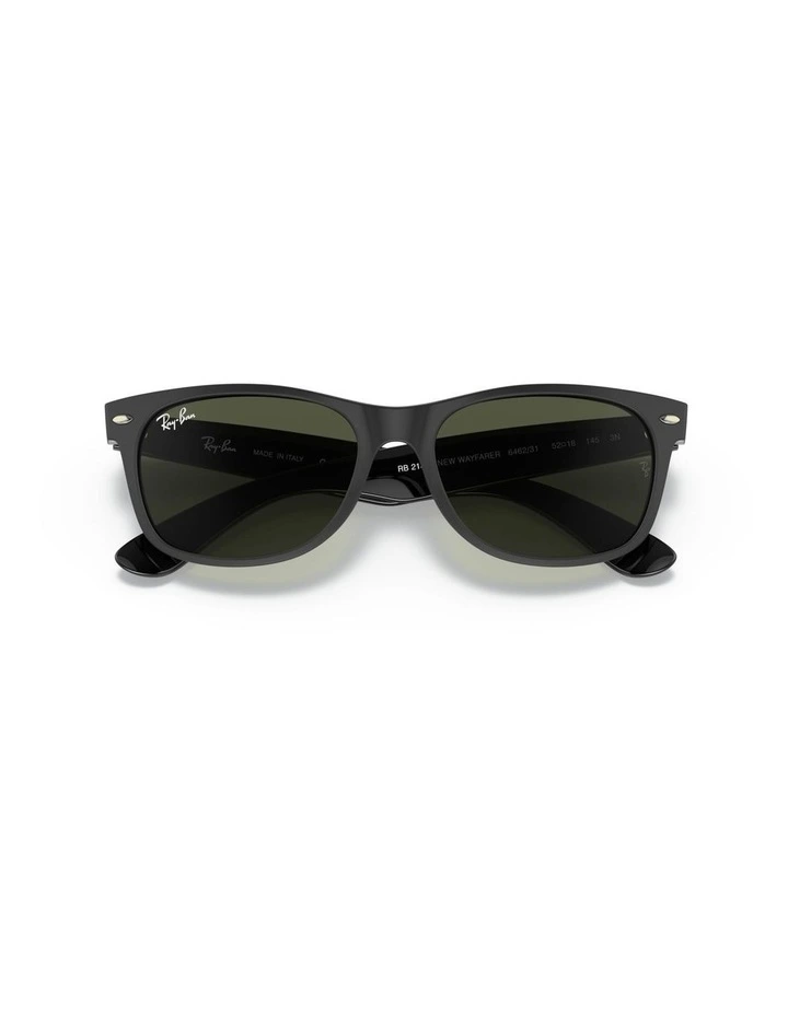 Ray-Ban New Wayfarer Color Mix Injected Sunglasses in Black image 3