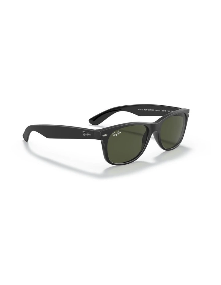 Ray-Ban New Wayfarer Color Mix Injected Sunglasses in Black image 4