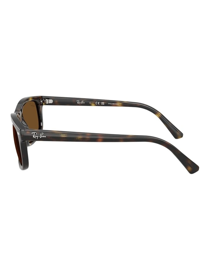 Ray-Ban RB2224 Acetate Polarised Sunglasses in Tortoise image 3