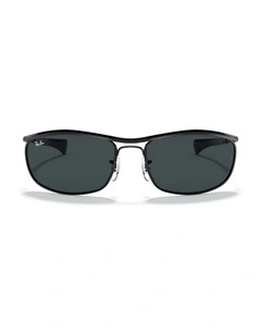 Ray-Ban Olympian I Deluxe Metal Sunglasses in Black