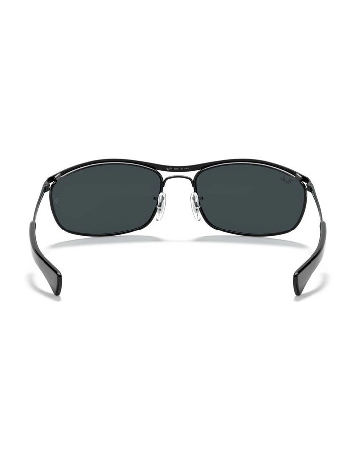 Ray-Ban Olympian I Deluxe Metal Sunglasses in Black image 2
