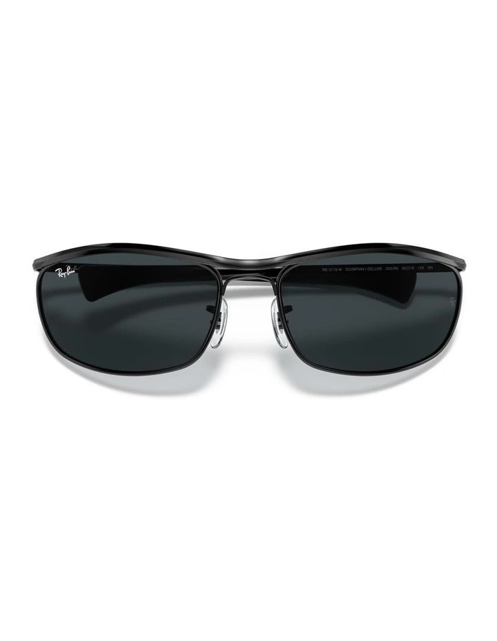 Ray-Ban Olympian I Deluxe Metal Sunglasses in Black image 3