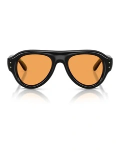 Ray-Ban Aviator Puffer Nylon Sunglasses in Black