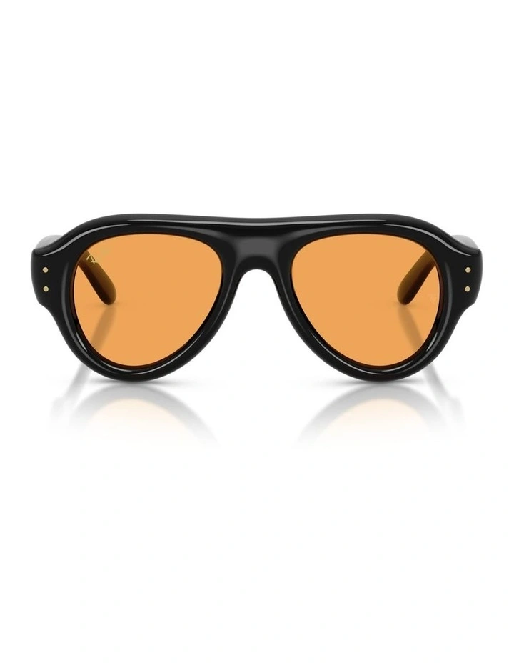 Ray-Ban Aviator Puffer Nylon Sunglasses in Black image 1