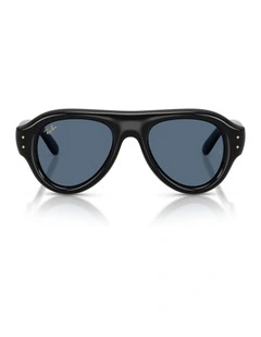 Ray-Ban Aviator Puffer Nylon Sunglasses in Black