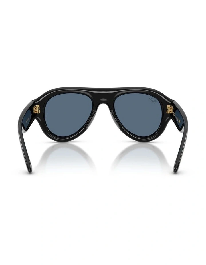 Ray-Ban Aviator Puffer Nylon Sunglasses in Black image 2