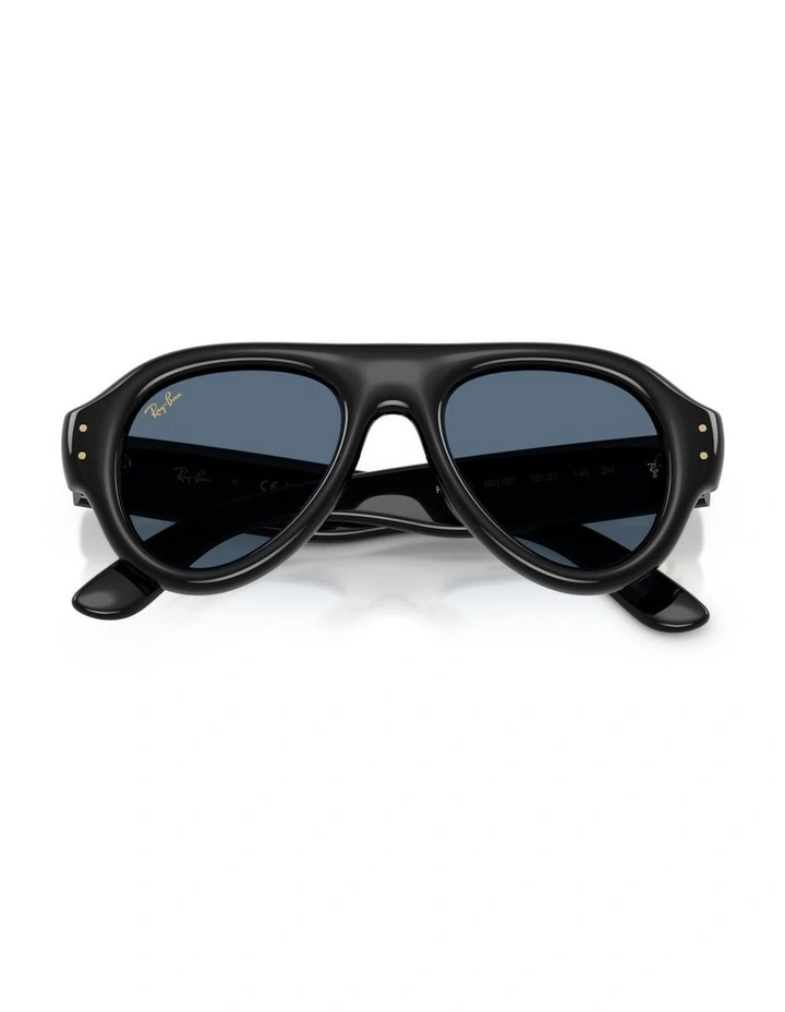 Ray-Ban Aviator Puffer Nylon Sunglasses in Black image 3
