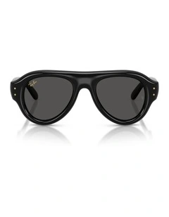 Ray-Ban Aviator Puffer Nylon Sunglasses in Black