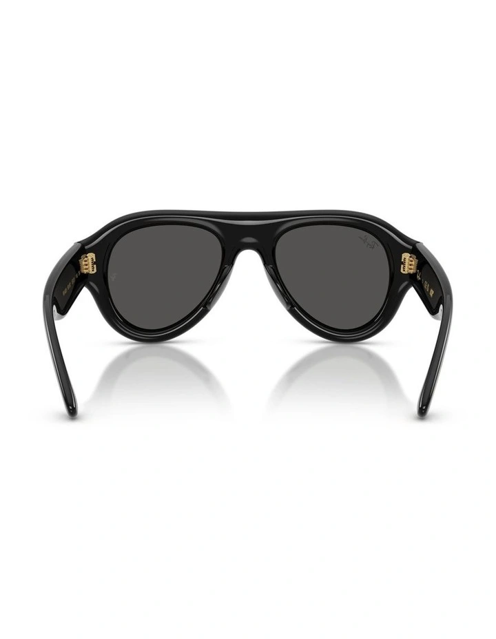 Ray-Ban Aviator Puffer Nylon Sunglasses in Black image 2