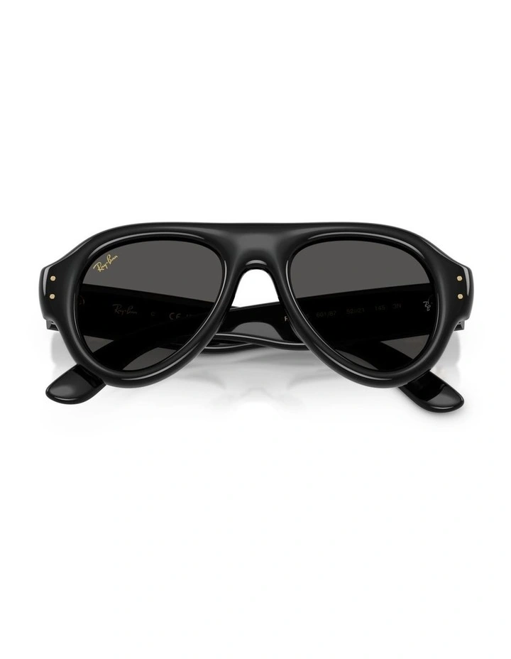 Ray-Ban Aviator Puffer Nylon Sunglasses in Black image 3
