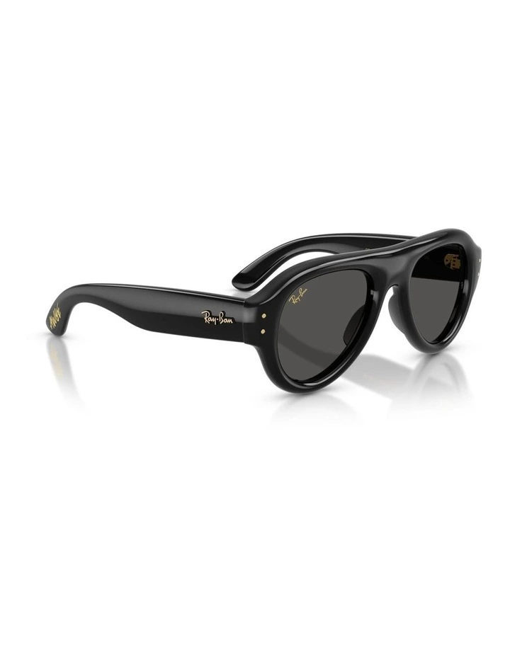 Ray-Ban Aviator Puffer Nylon Sunglasses in Black image 4