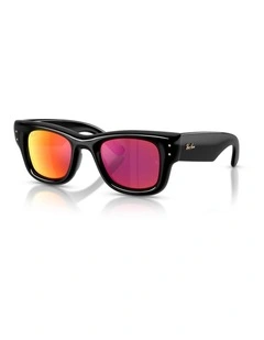 Ray-Ban Wayfarer Puffer Nylon Sunglasses in Black