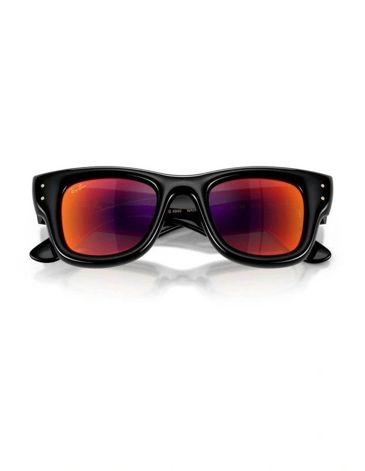 Ray-Ban Wayfarer Puffer Nylon Sunglasses in Black image 4