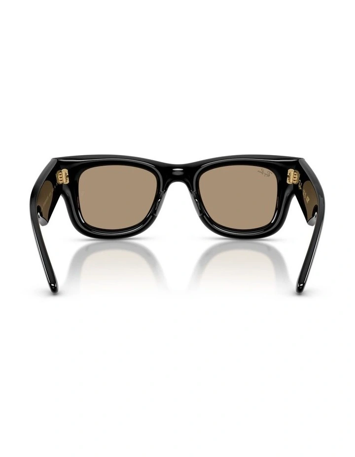 Ray-Ban Wayfarer Puffer Nylon Sunglasses in Black image 2