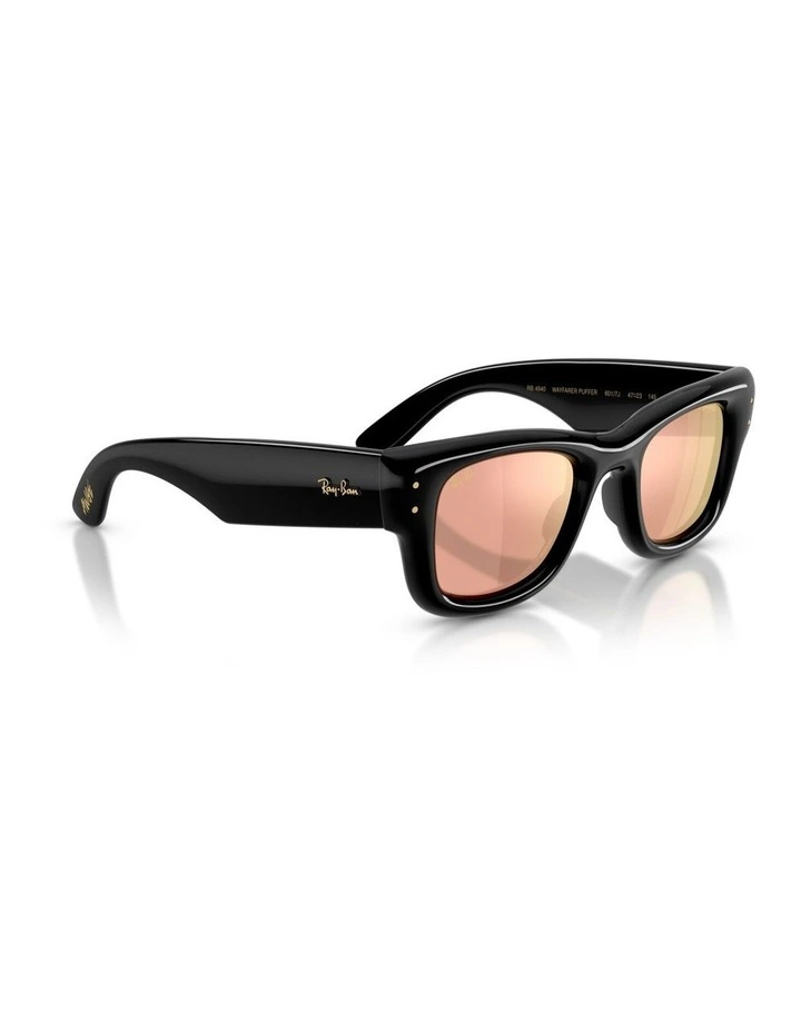 Ray-Ban Wayfarer Puffer Nylon Sunglasses in Black image 5