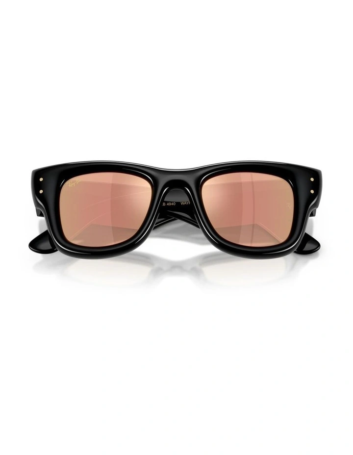Ray-Ban Wayfarer Puffer Nylon Sunglasses in Black image 4