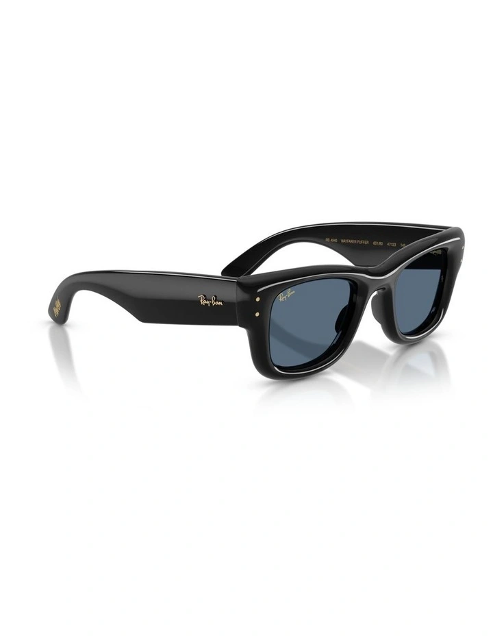Ray-Ban Wayfarer Puffer Nylon Sunglasses in Black image 4